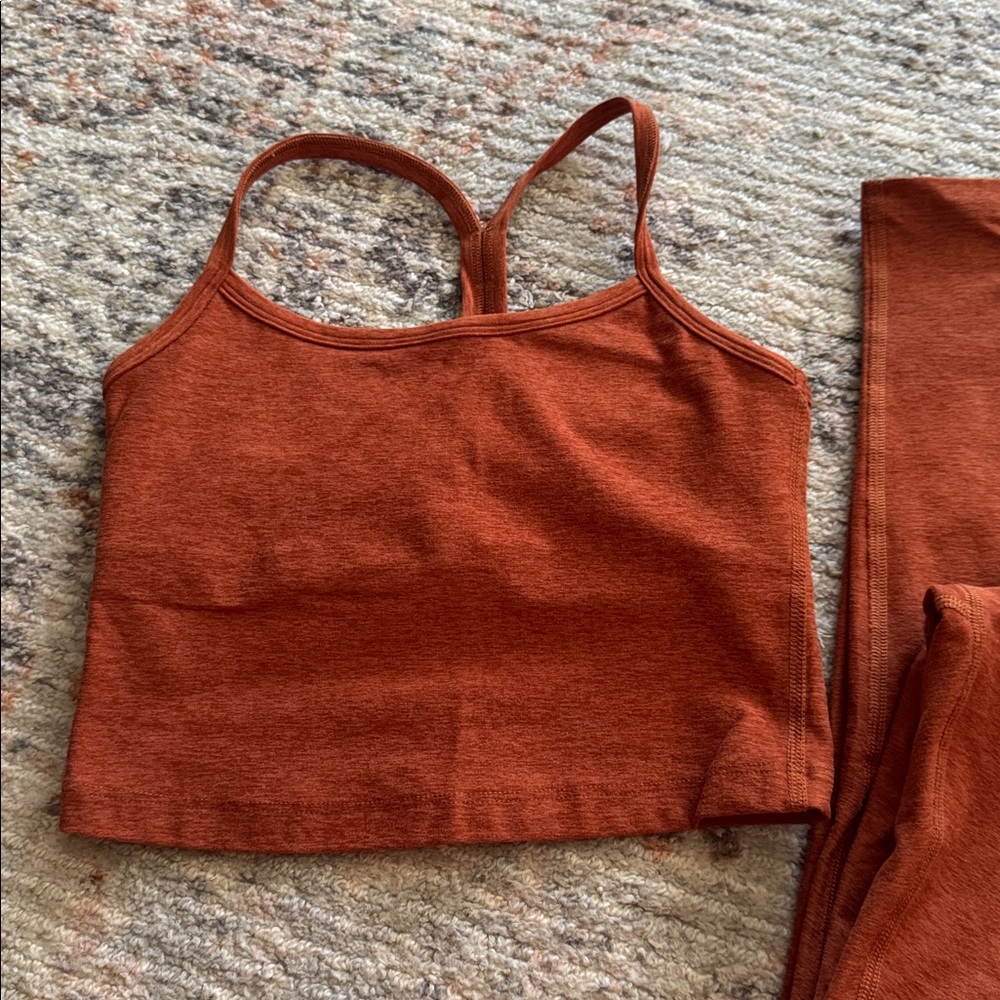 Beyond Yoga Spacedye Caught In The Midi HW Legging & Slim Racerback Cropped Tank - Picture 2 of 6